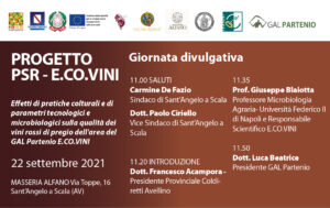 Giornata divulgativa Progetto PSR – E.CO.VINI