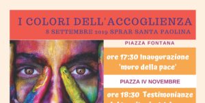 I COLORI DELL’ACCOGLIENZA – SPRAR SANTA PAOLINA – 8 SETTEMBRE 2019 – ORE 17:30
