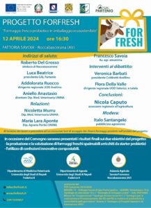 PROGETTO FORFRESH T.I. 16.1.1 AZ 2 – 12 APRILE 2024 ORE 16:30 – FATTORIA SAVOIA  – ROCCABASCERANA(AV)